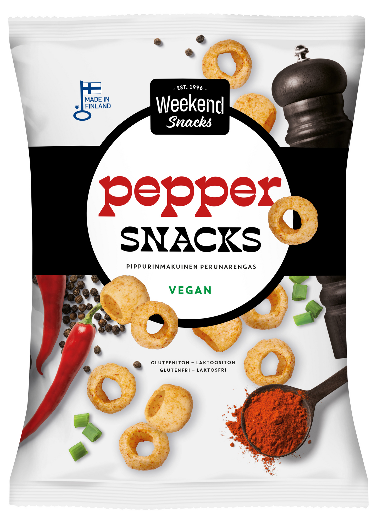 Weekend Snacks perunarengas 180g pippuri