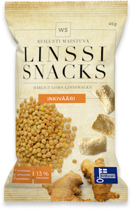 WS linssi snacks 45g inkivääri