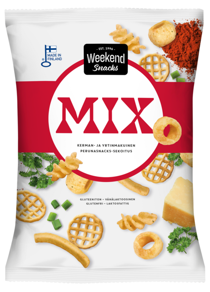 Weekend Mix 180g Maustettu snacks-sekoitus