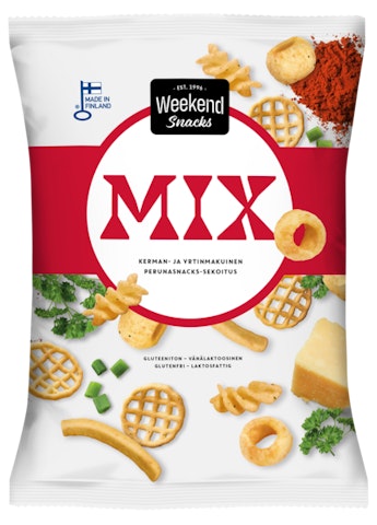 Weekend Mix 180g Maustettu snacks-sekoitus