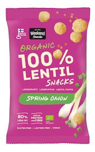 Weekend Linssi Snacks 45g Kevätsipuli Luomu