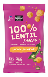 Weekend Linssi Snacks 45g Juusto jalapeno