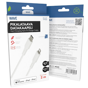 Wave Datakaapeli USB-C/Lightning 2m