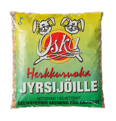 Osku herkkuruoka jyrsijöille 1kg