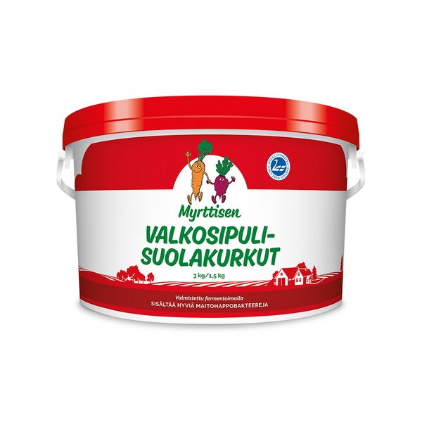 Myrttisen valkosipulisuolakurkut 3kg/1,5kg