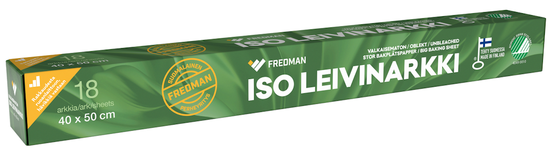 Fredman iso leivinarkki ruskea 40cm x 50cm 18 kpl