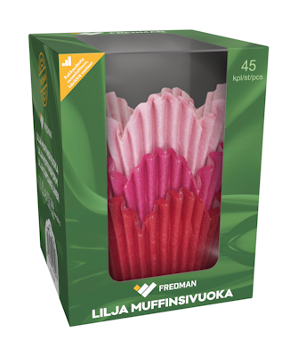 Fredman Lilja muffinsivuoka 45kpl