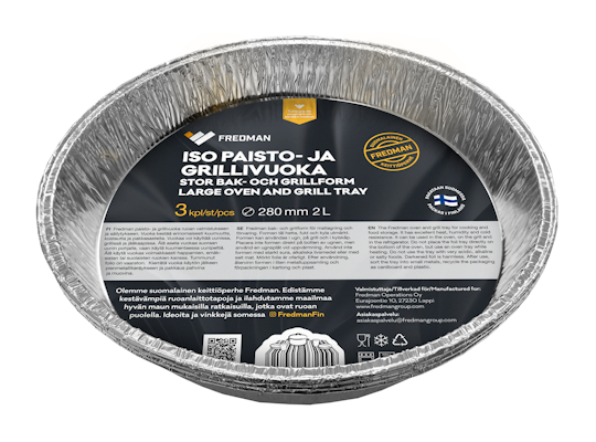 Fredman-grilli-ja paistovuoka 280mm/3kpl