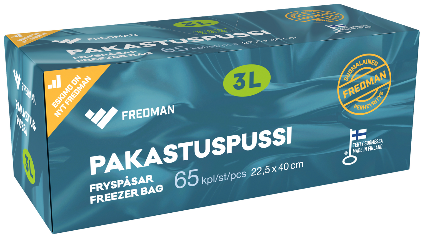 Fredman pakastuspussi 3l 65kpl