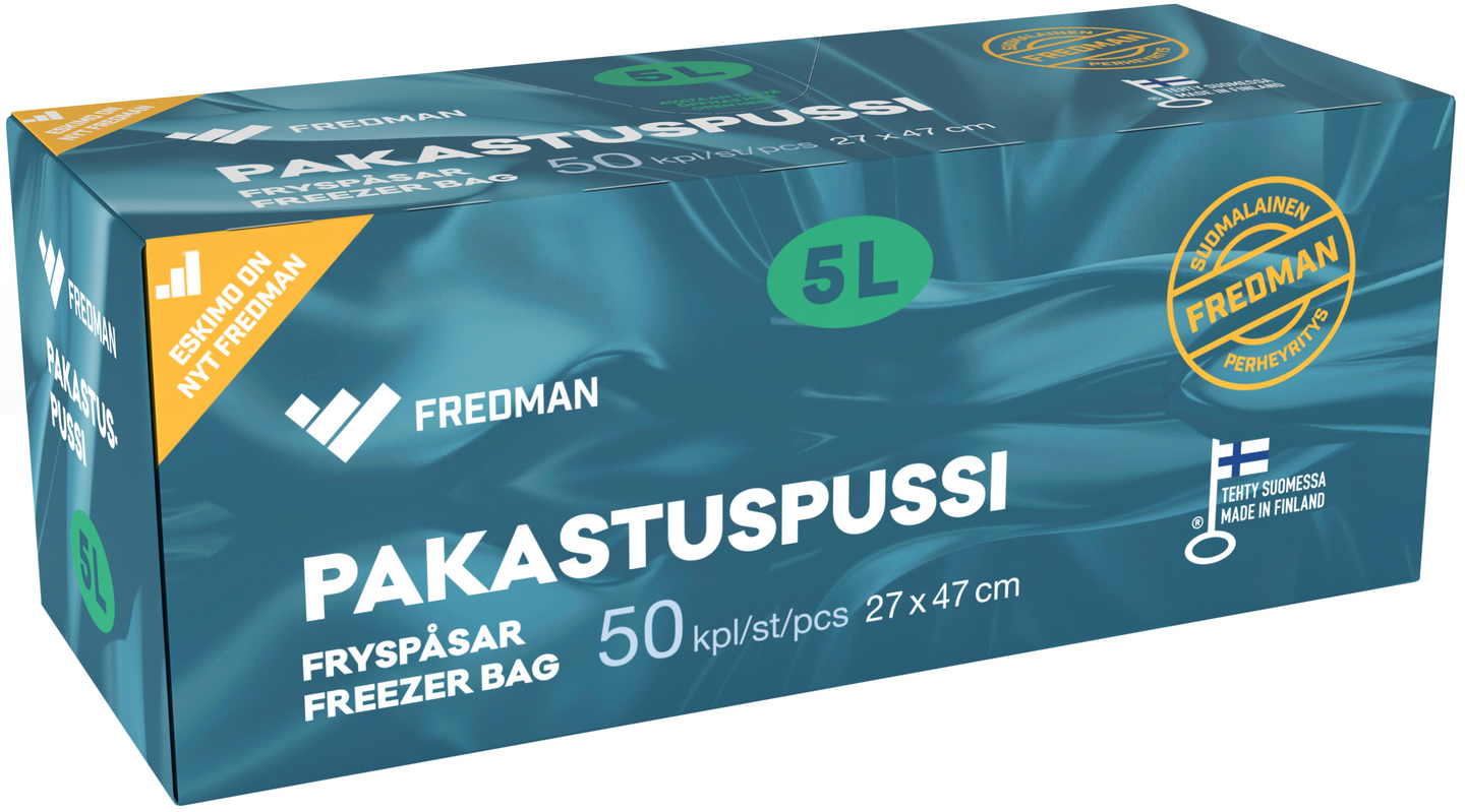 Fredman pakastuspussi 5l 50kpl