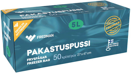 Fredman pakastuspussi 5l 50kpl