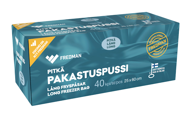 Fredman pitkä pakastuspussi 40kpl