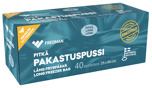 Fredman pitkä pakastuspussi 40kpl