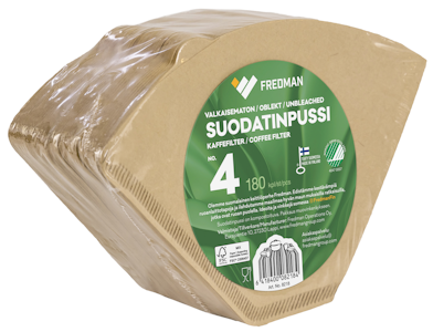 Fredman suodatinpussi 1x4/180 kpl ruskea