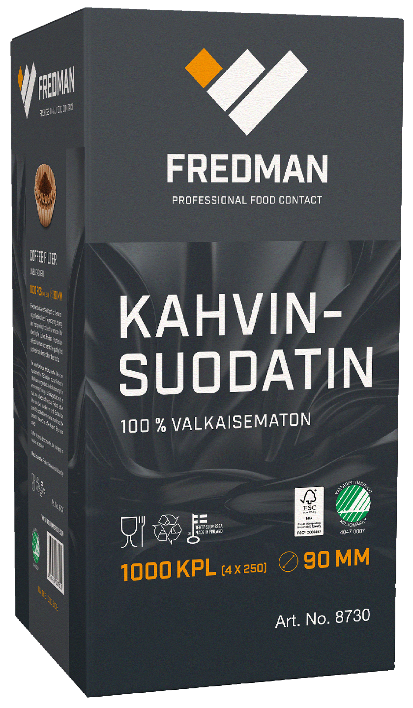 Fredman kahvinsuodatin 90mm 1000kpl