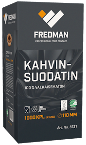 Fredman kahvinsuodatin 110mm 1000kpl