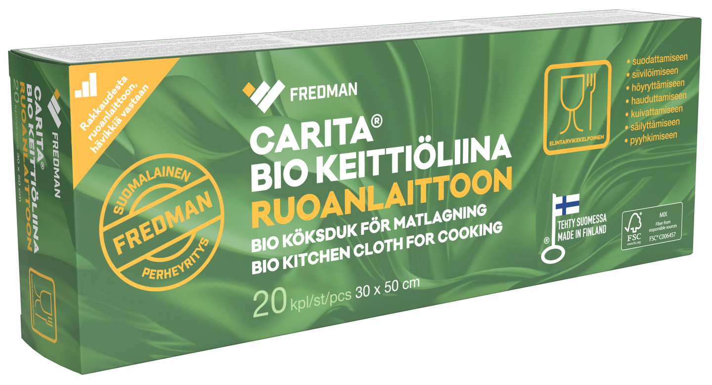 Fredman Carita Bio keittiökuituliina 30x50cm 20kpl