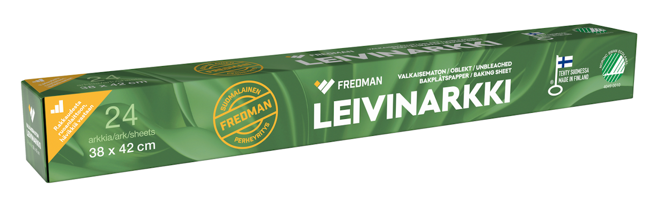 Fredman leivinpaperi arkki 38x42cm 24ark