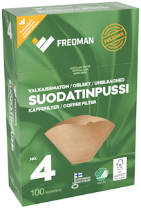 Fredman suodatinpussi 1x4/100 kpl valkaisemanton