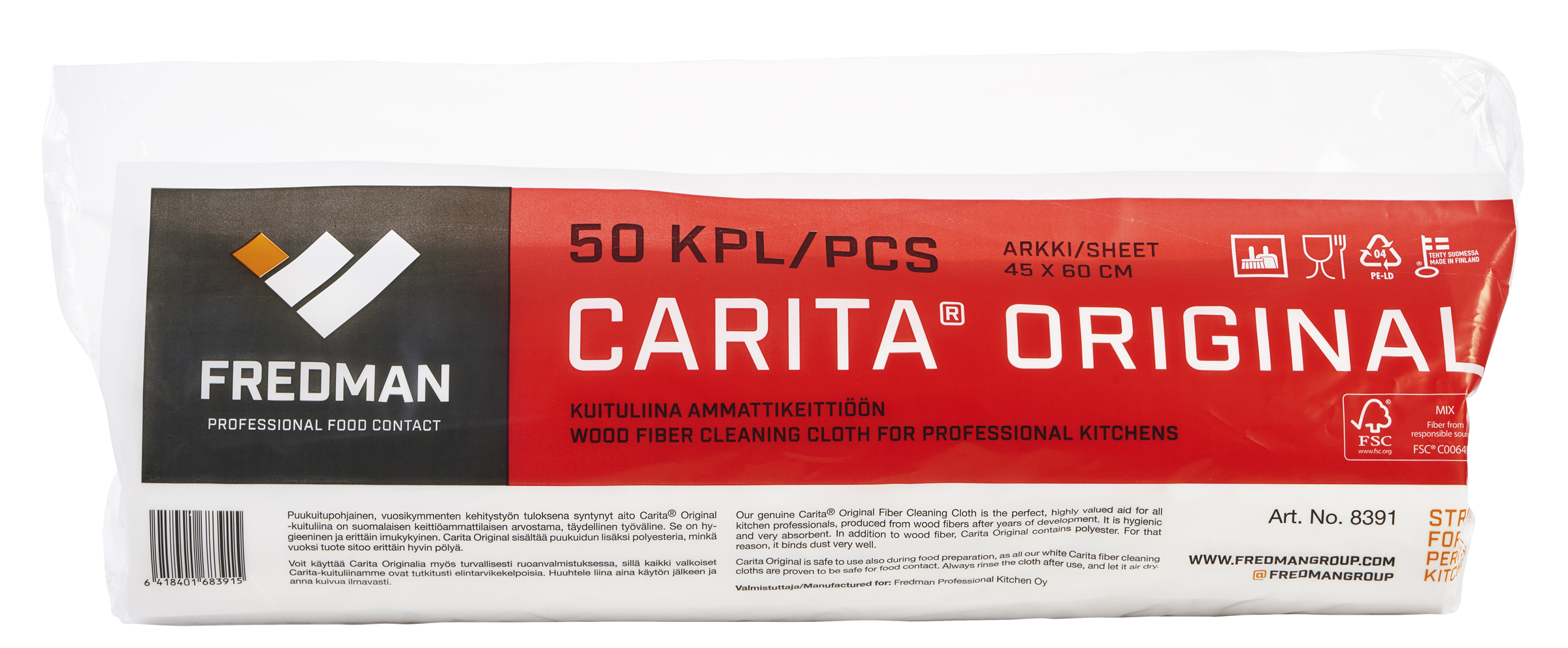 Carita Original yleisliina 45x60cm 50kpl
