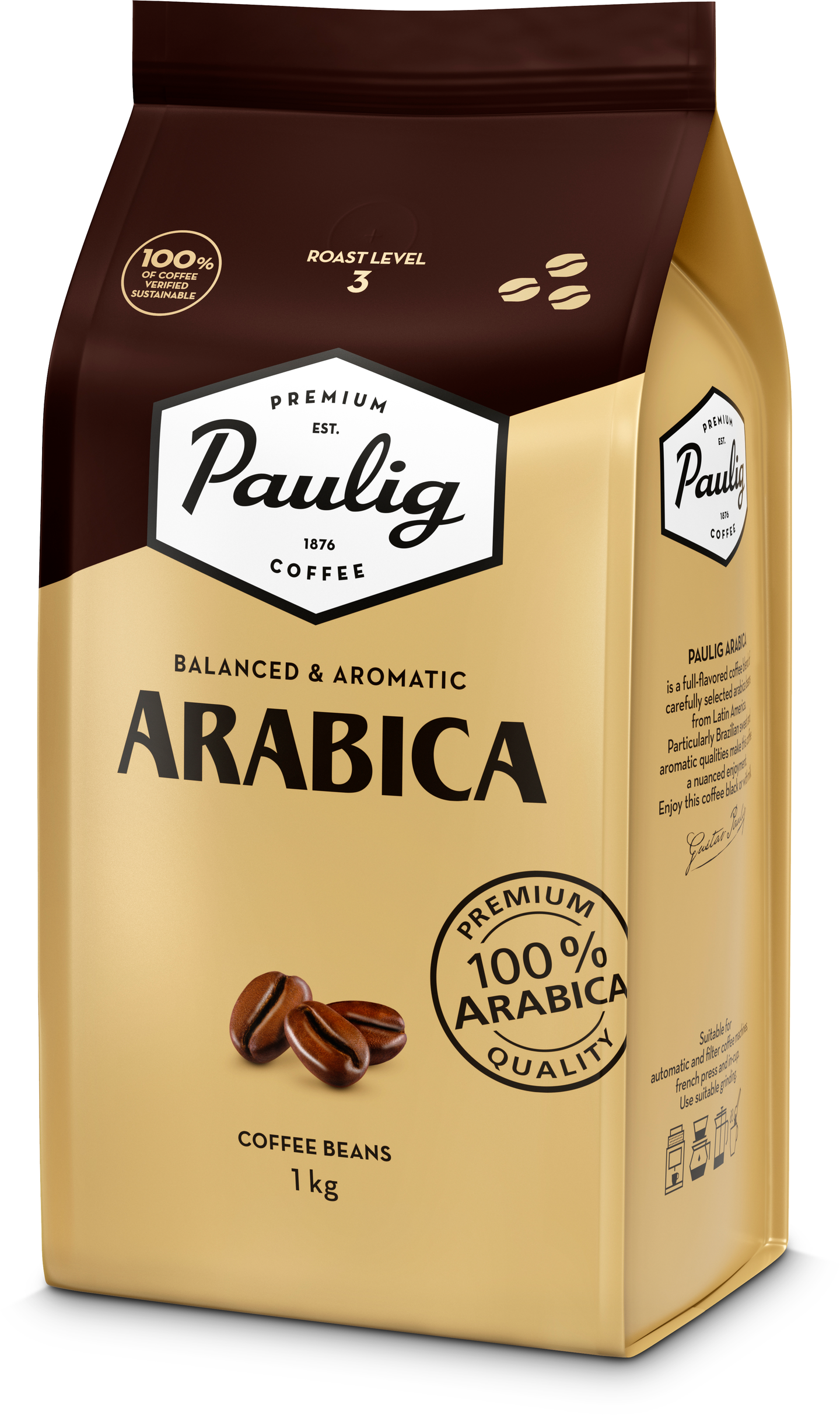 Paulig Arabica papukahvi 1kg