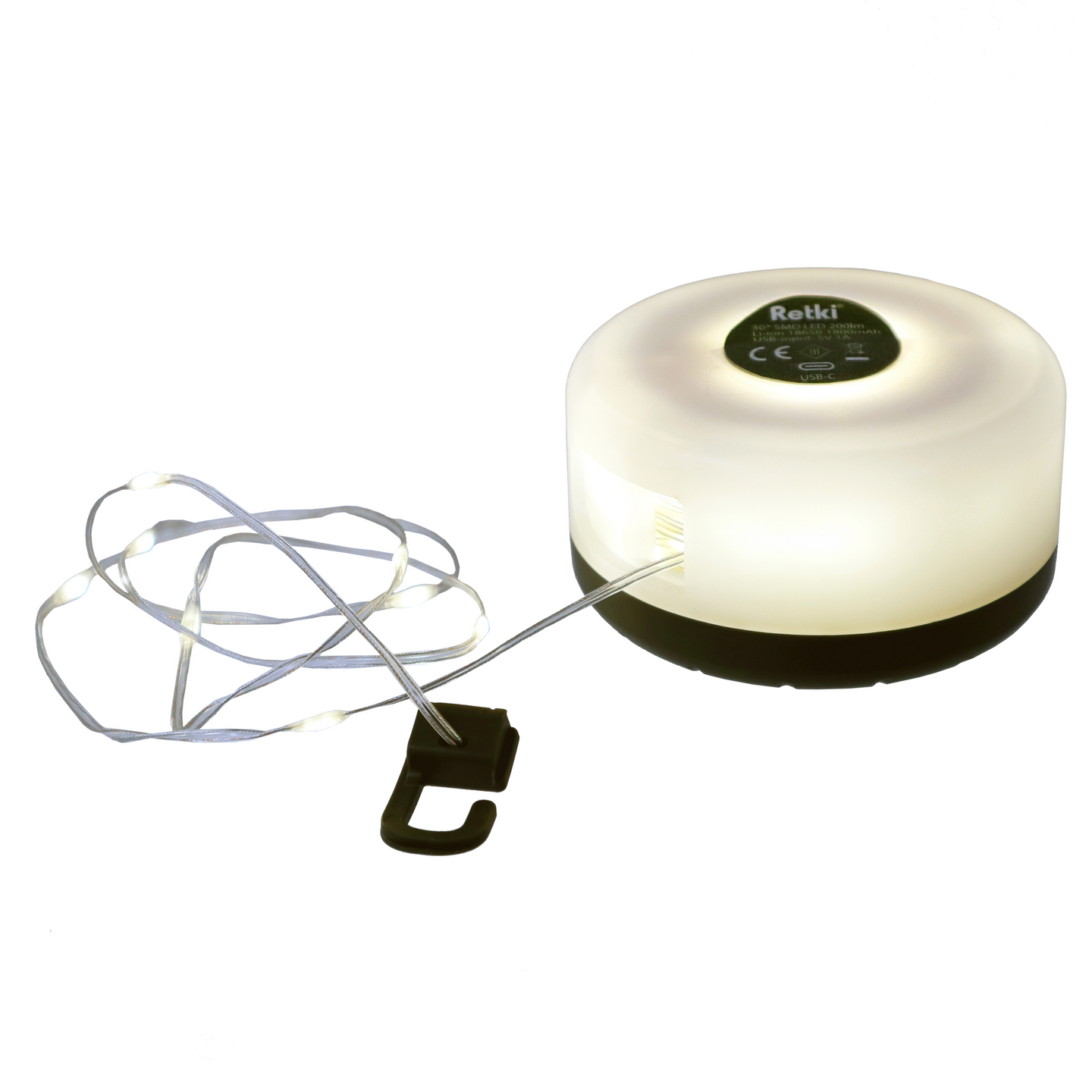 Retki valoketju ladattava 8m