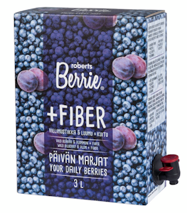 Roberts Berrie+fiber villimustikka & luumu 3l