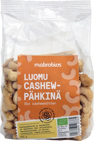 MakroBios 250g cashewpähkinä Luomu