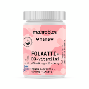 Makrobios Mama Folaatti + D3 60tabl