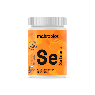 MakroBios seleeni 100tabl 35g Kilpirauhasen toimintaan.