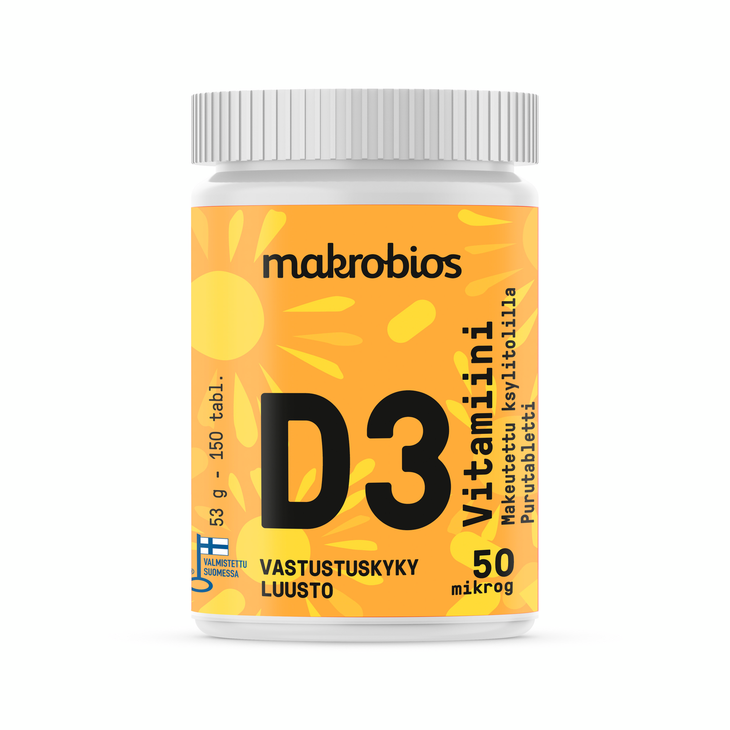 MakroBios D vitamiini 150tabl 53g