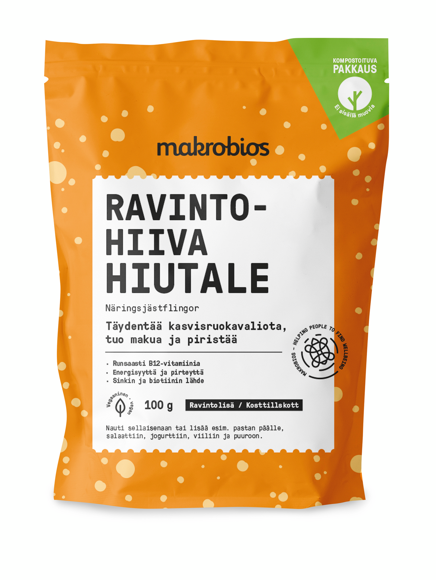 MakroBios ravintohiivahiutale 100g | K-Ruoka Verkkokauppa