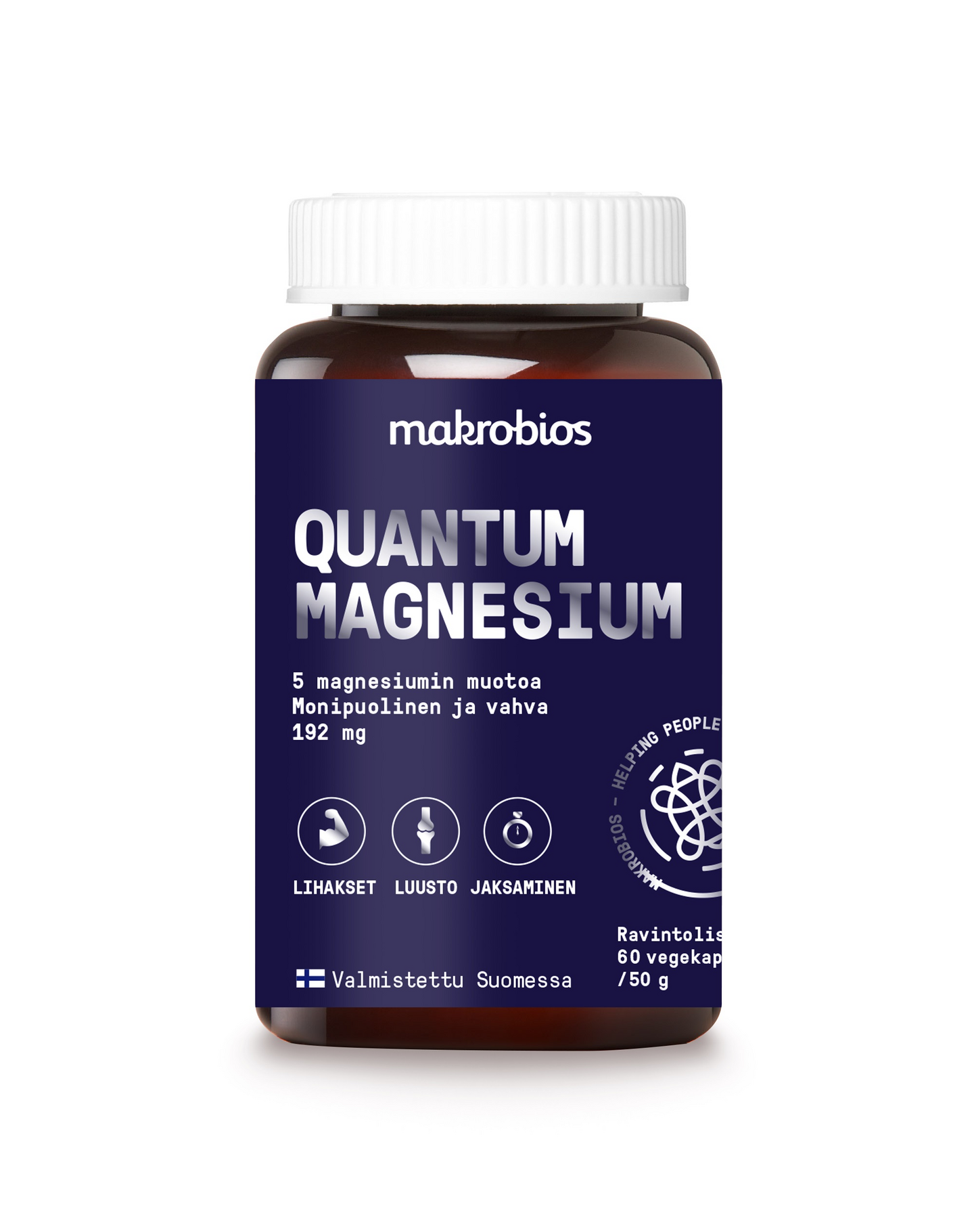 Makrobios Quantum Magnesium 60 vegekaps.  50g