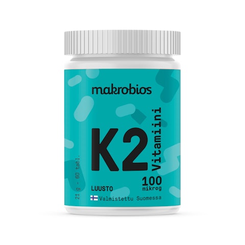 Makrobios K2 vitamiini 60 tabl. 21g