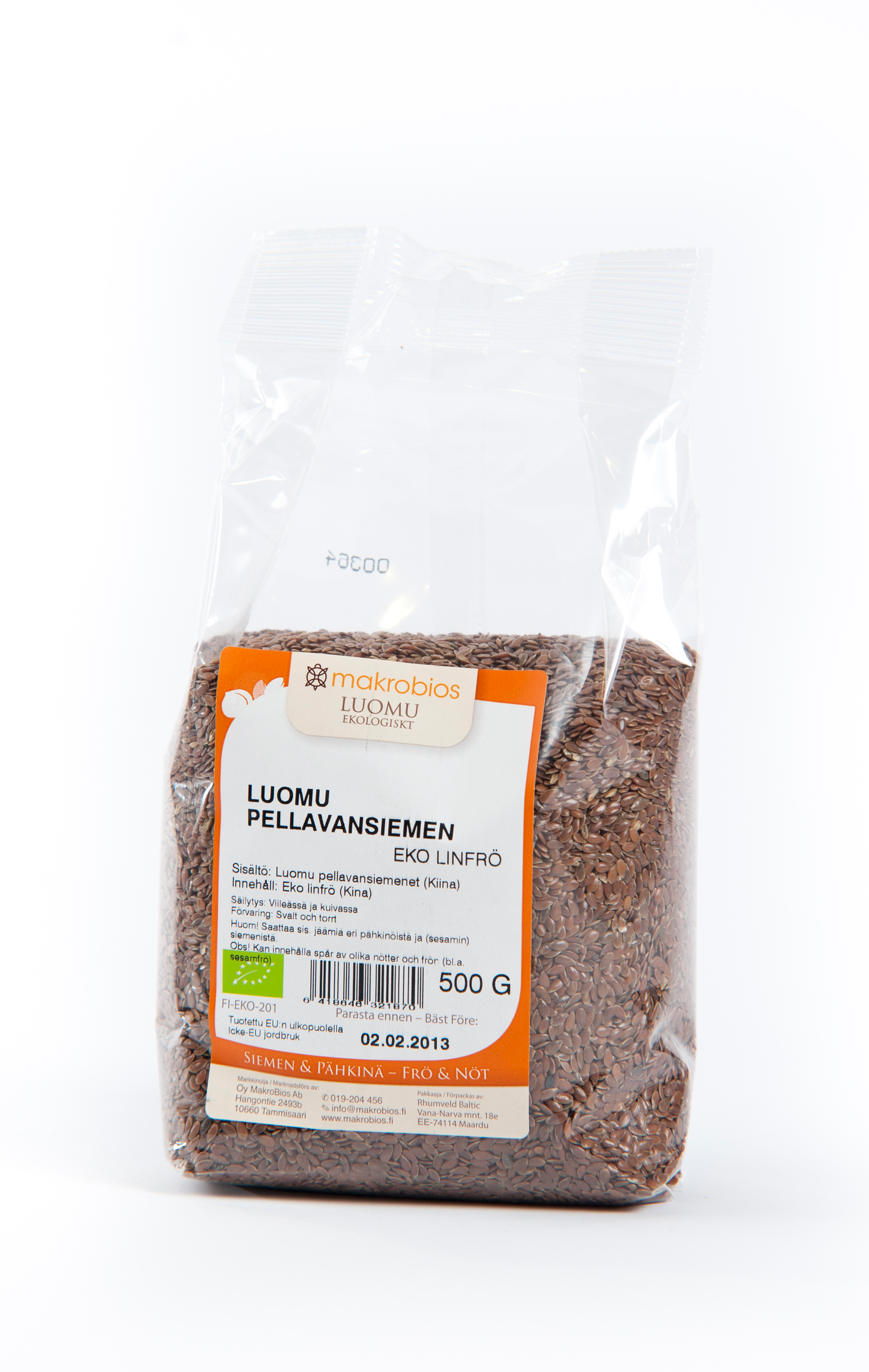 MakroBios pellavansiemen 500g Luomu | K-Ruoka Verkkokauppa