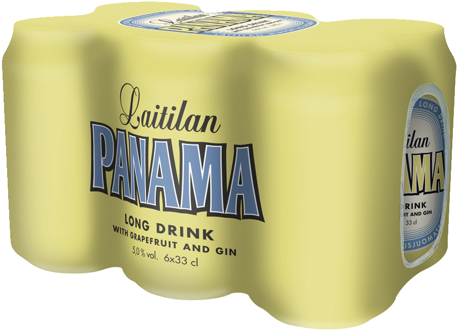 Laitilan Panama Gin Long Drink Grapefruit 5,0% 0,33l 6-pack