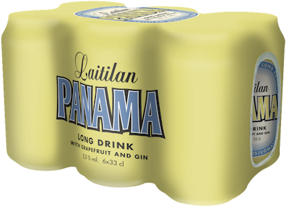 Laitilan Panama Gin Long Drink Grapefruit 5,0% 0,33l 6-pack