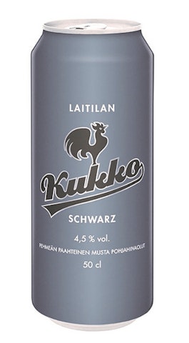 Laitilan Kukko Schwarz olut 4,5% 0,5l gluteeniton