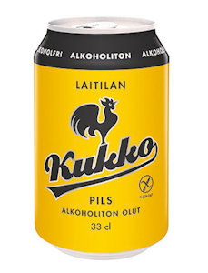 Laitilan Kukko  Pils olut 0,3% 0,33l gluteeniton