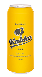 Laitilan Kukko Pils olut 4,5% 0,5l gluteeniton