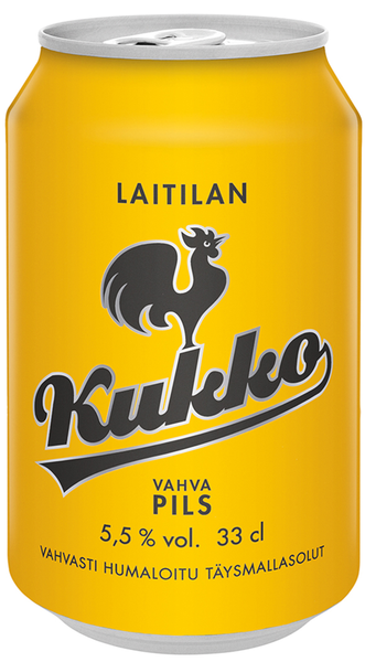 Laitilan Kukko Vahva Pils olut 5,5% 0,33l gluteeniton