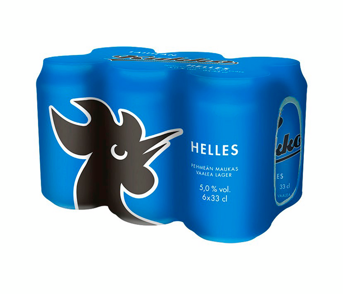 Kukko Helles 5,0% 0,33l tlk 6-pack gluteeniton