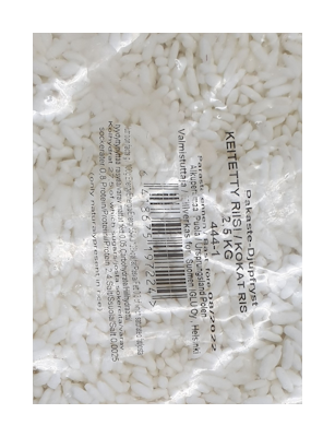 Suomen Iglu keitetty kypsä riisi 2,5kg pakaste