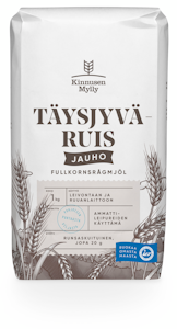 Kinnusen Mylly täysjyväruisjauho 1kg