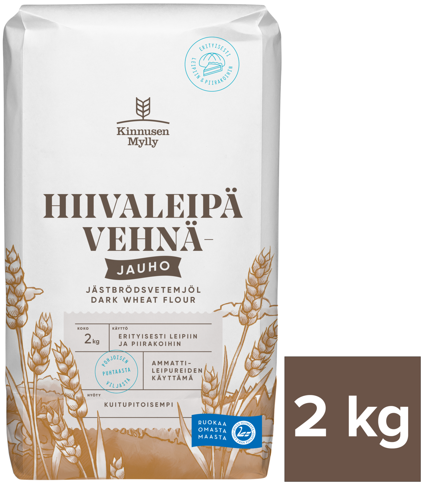 Kinnusen Mylly Hiivaleipävehnäjauho 2kg