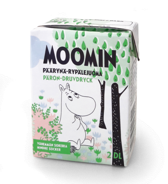 Moomin päärynä-rypälemehujuoma 0,2l