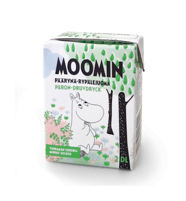 Moomin päärynä-rypälemehujuoma 0,2l