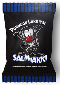 Porvoon Lakritsi Salmiakki salmiakkilakritsi 250g