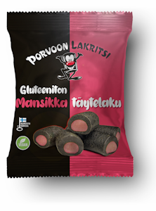 Porvoon Lakritsi mansikkalaku 150g gton