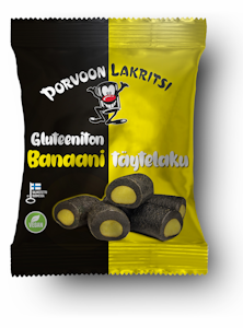 Porvoon Lakritsi täytelakritsi banaani 150g gton